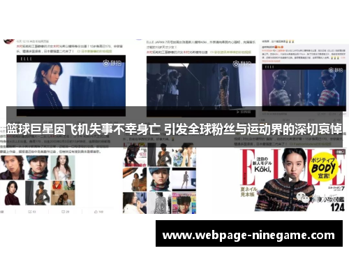 篮球巨星因飞机失事不幸身亡 引发全球粉丝与运动界的深切哀悼