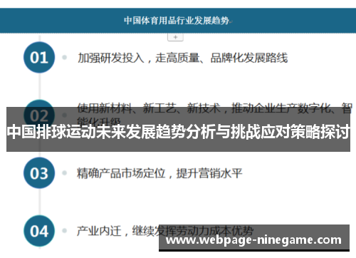 中国排球运动未来发展趋势分析与挑战应对策略探讨